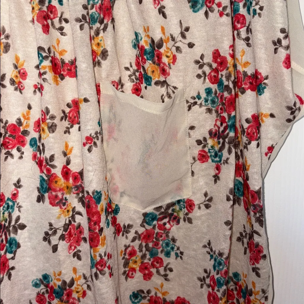 Wet Seal Sheer Floral Top - Image 2