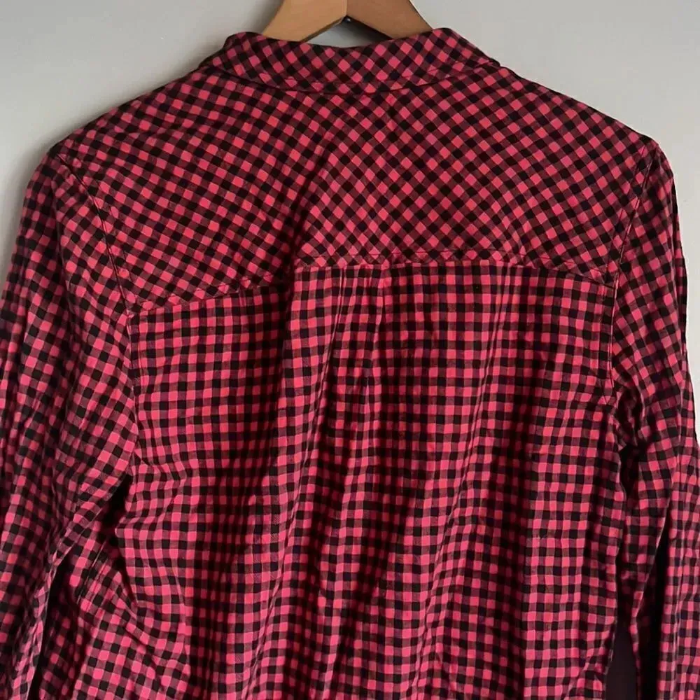 NEW J. Crew Classic button down red and black gingham - Image 8