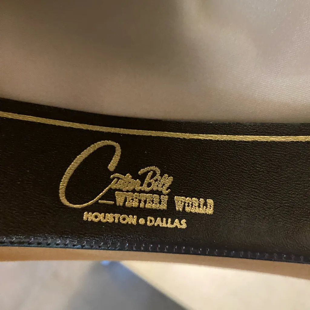 Vintage Resistol Stagecoach Tan Western Cowgirl Hat 7 3/5 in Feather Bull Rider - Image 12