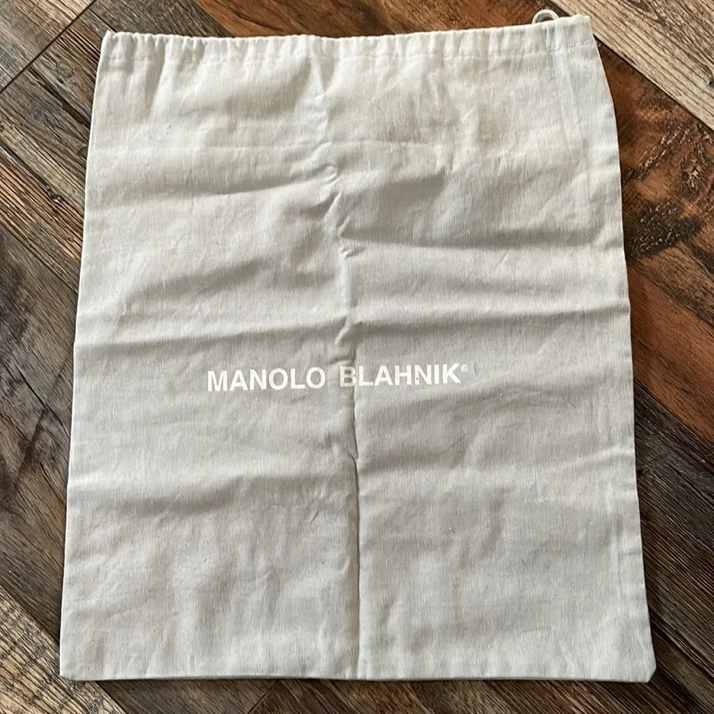 Manolo Blahnik Strappy Snake Heels with dust bag - Image 7