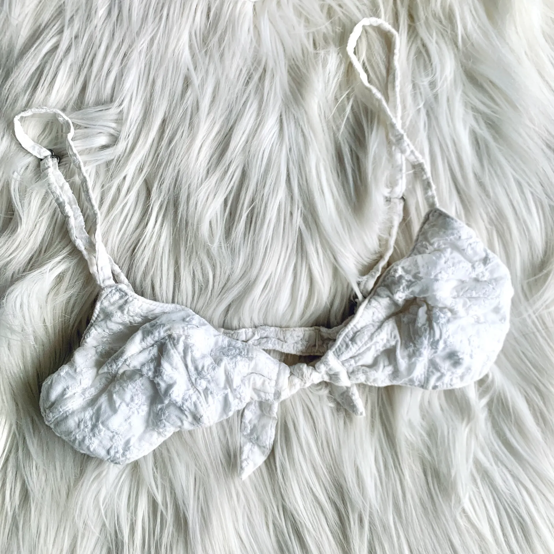 Rosa Cha X Naomi Campbell White Cotton Bikini - Image 2