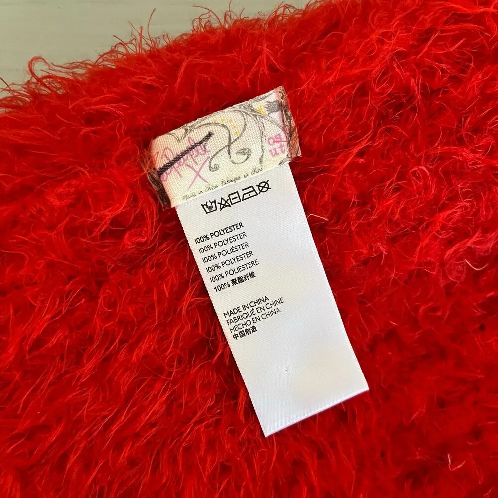 Free People hat beanie knit hat striped fuzzy textured Fall winter - Image 4