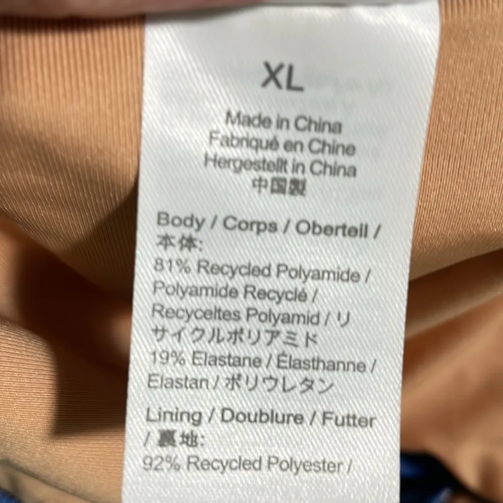 J Crew Ribbed Trim Lo Rise Hipster Full Coverage Bikini Bottom Blue XL(16) NWT - Image 7