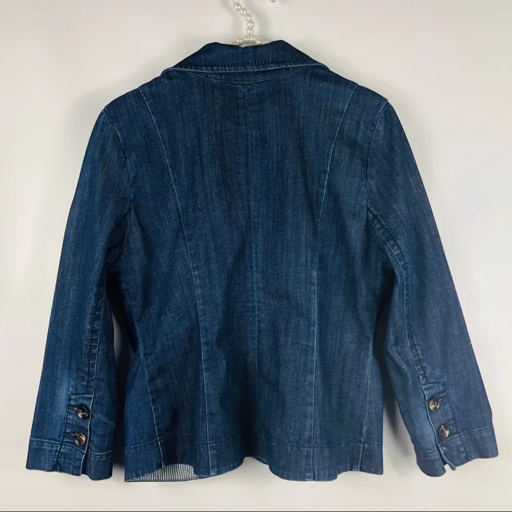 ANTHROPOLOGIE | LEVEL 99 Womens Medium Jean Jacket - Image 4