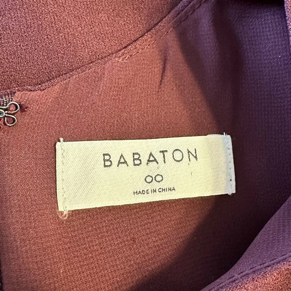 Babaton Patricio T Shirt Mini Dress in Cardamom size 00 NWT Short Sleeve - Image 9