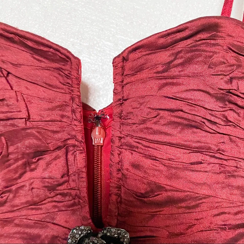 BCBG Max Azria Tristina Ruby Strapless Dress Size 0 - Image 7