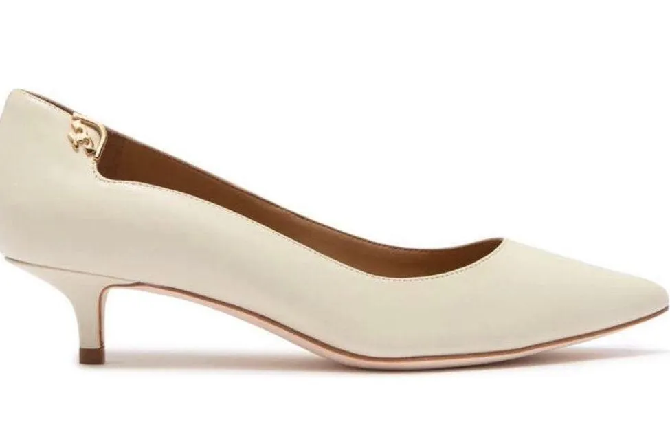 Elizabeth Pointed Toe Leather Pump - Image 3