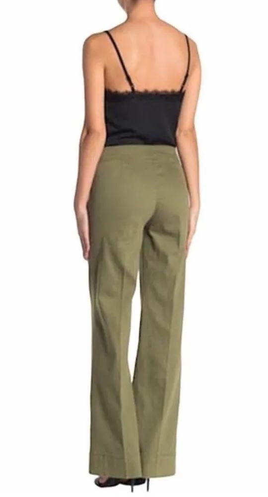 Love Fire Twill Wide Leg Olive Green Pants size L - Image 12