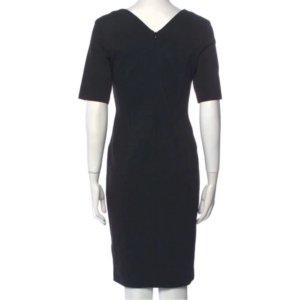 Escada Black Colorblock Sheath Dress Size 36 - Image 2