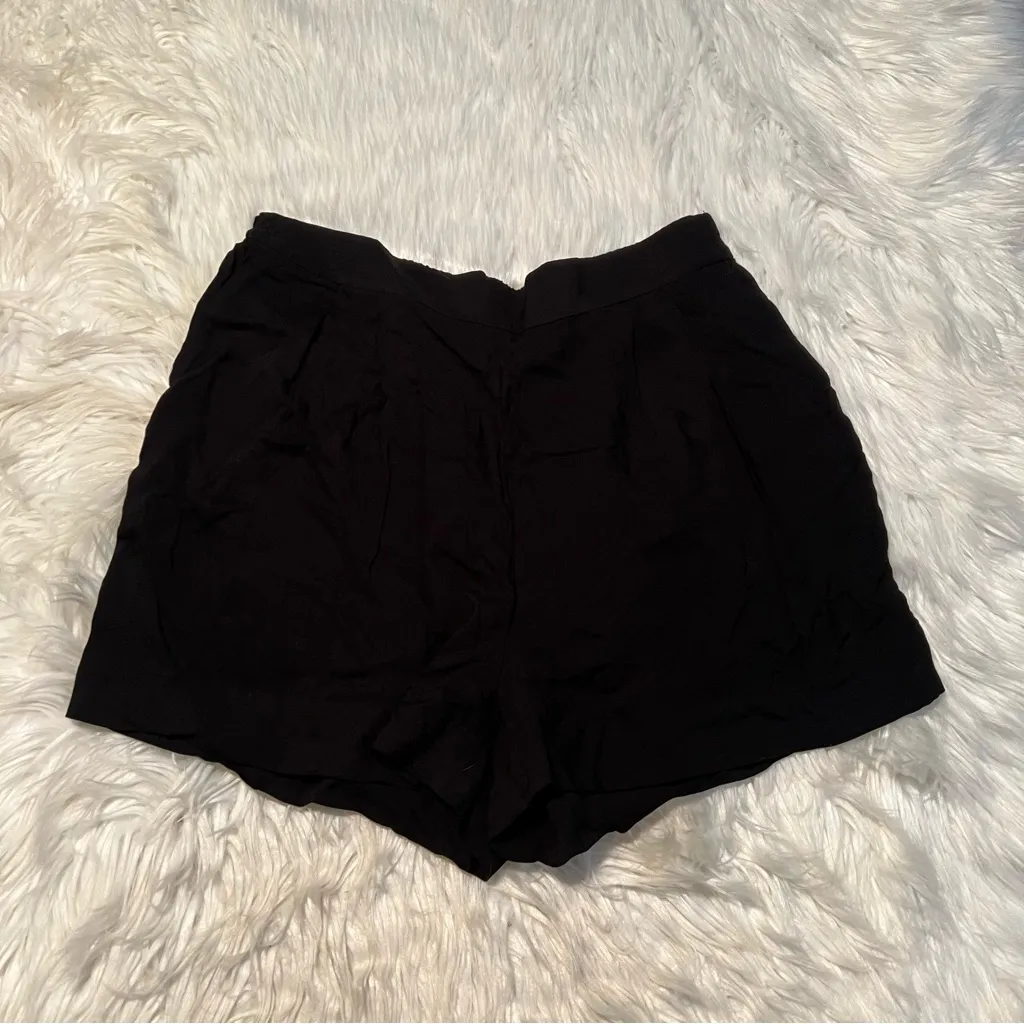 H&M Dressy Shorts Pull On Black 10 - Image 2