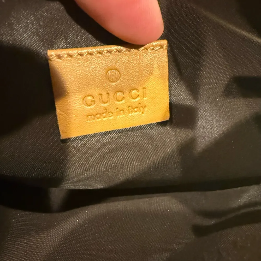 GUCCI Bamboo leaves Nylon Pouch Bag/Clutch - Image 8