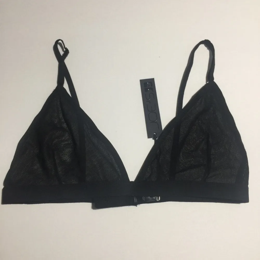 Joe’s Jeans Mesh Sheer Bralette Black - Image 4