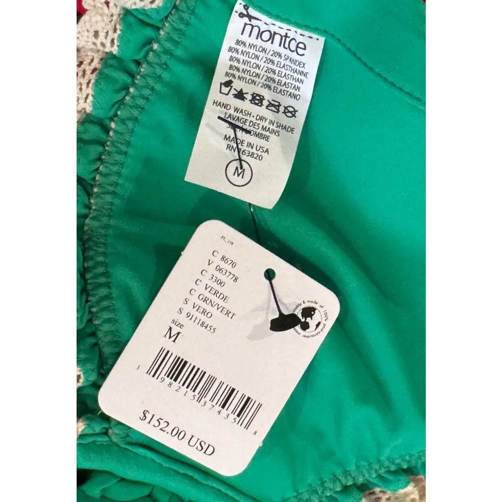 NWT MONTCE Vero Bikini Top Size Medium Green - Image 6