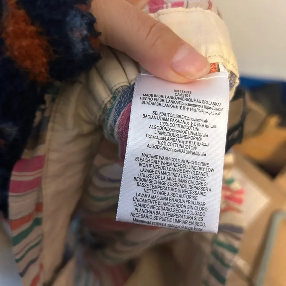 BcbgMaxazria Striped Multicolor Paperbag Cotton Shorts - Image 4