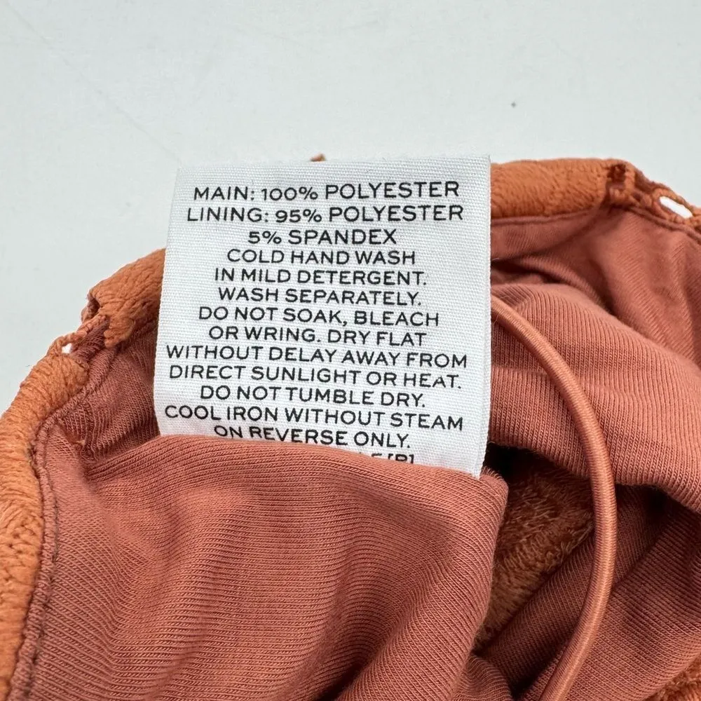 Rumer Tropez Orange Floral Lace Crochet Crop Top‎ Med NWT - Image 7