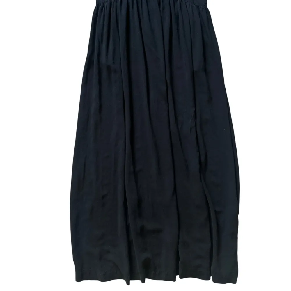 Mermaid x Anthropologie Macrame Black Maxi Dress Sz M Boho Beachy Cottage Resort - Image 6