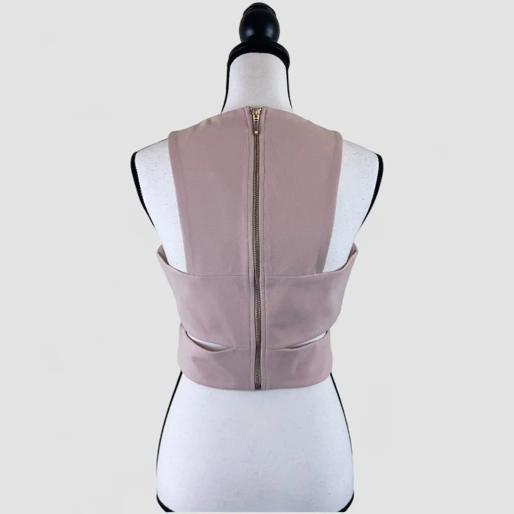 Nicholas Vintage Ponti Wrap Band Crop Top - Image 4