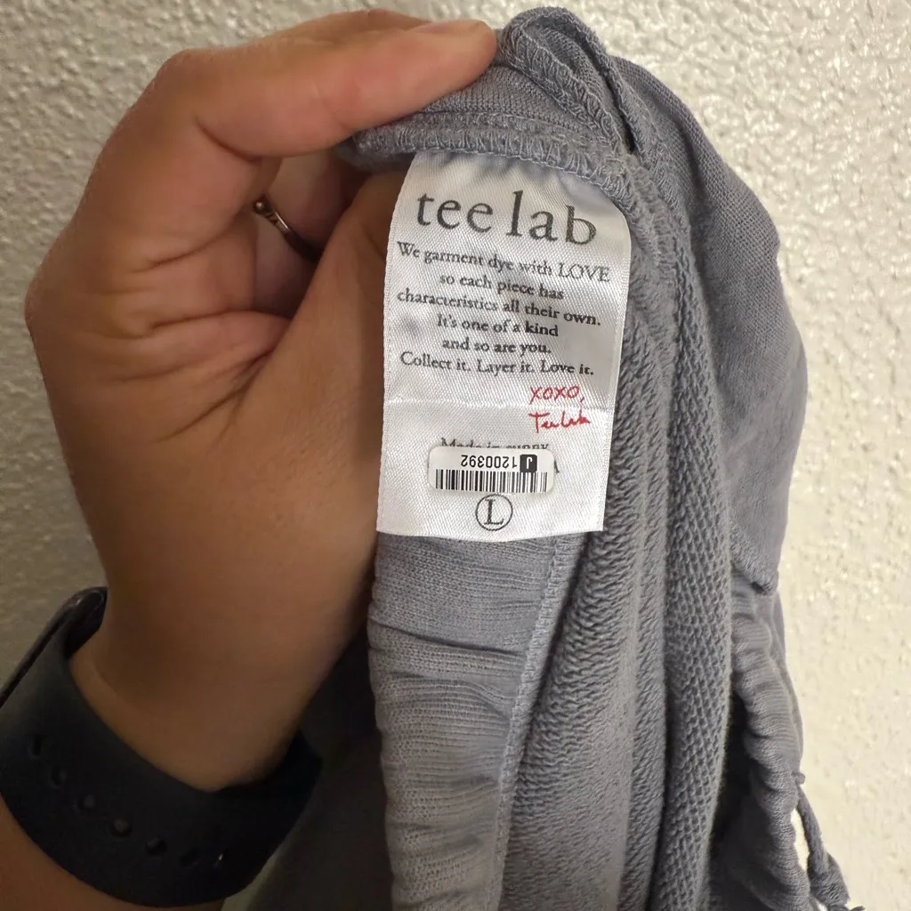 Frank & Eileen Tee Lab Raw Hem Crop Sweatpants grey size large Gray - Image 10