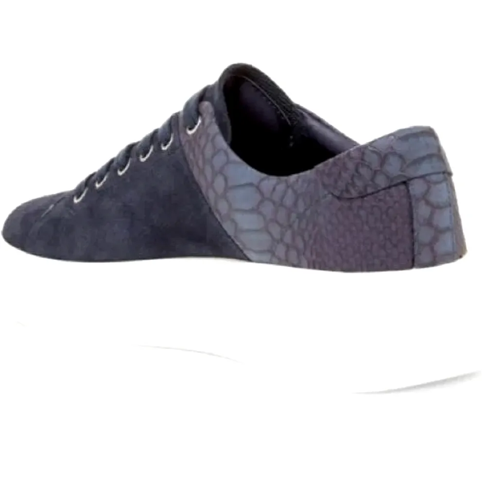 J SLIDES DANIA PLATFORM SUEDE SNEAKERS Blue Size 6 - Image 7