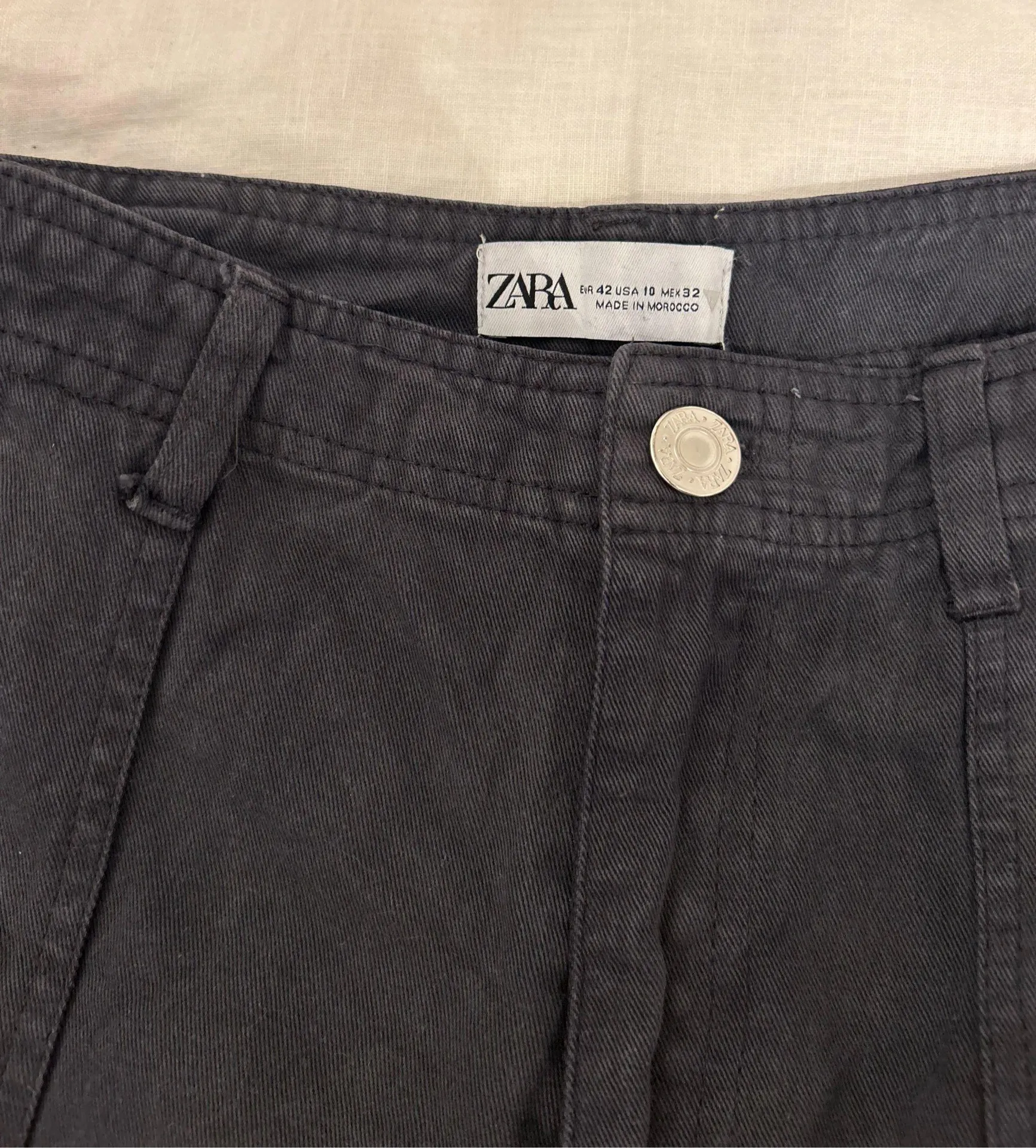 ZARA Cargo Pants Navy Blue - Image 4