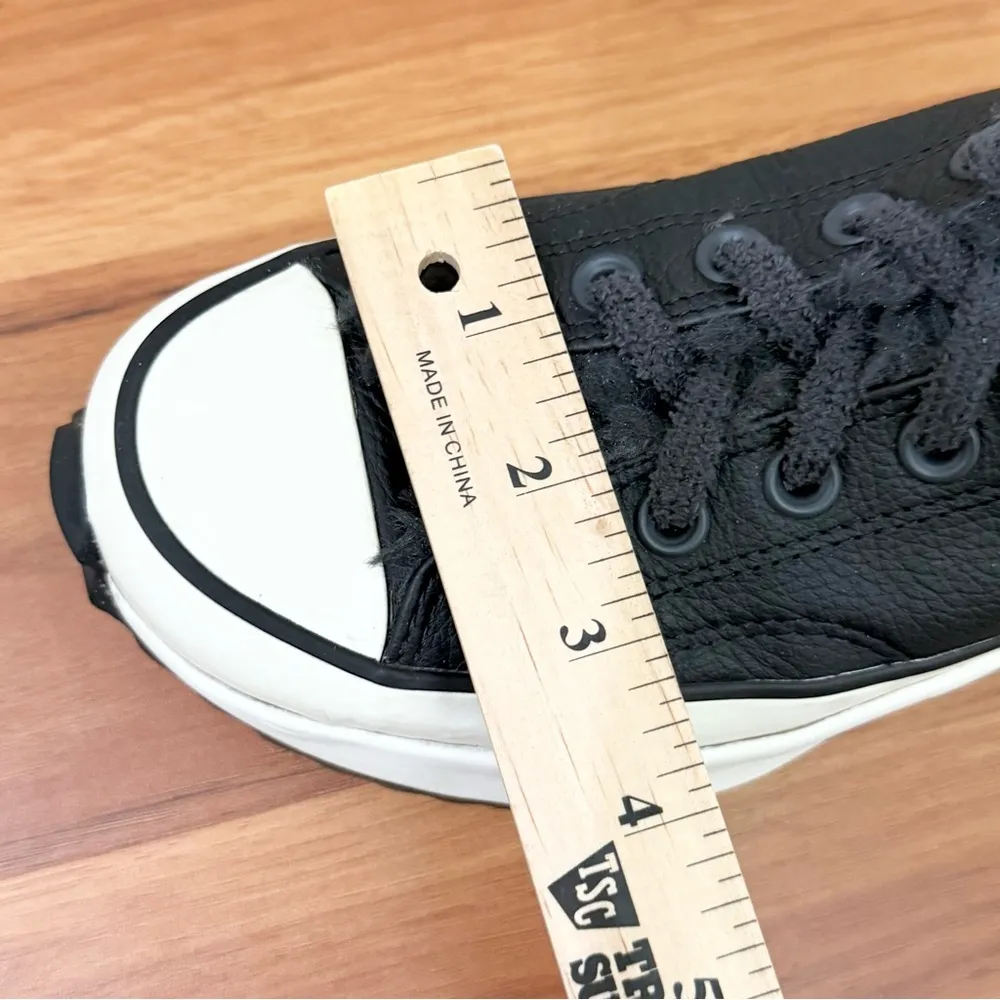 CONVERSE 169551C Run Star Hike Low Cozy Club Black Leather Platform Sneakers 6.5 - Image 10