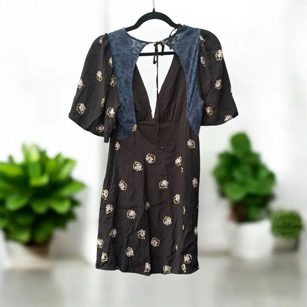 Free People Mockingbird Mini Dress Size 2 - Image 4