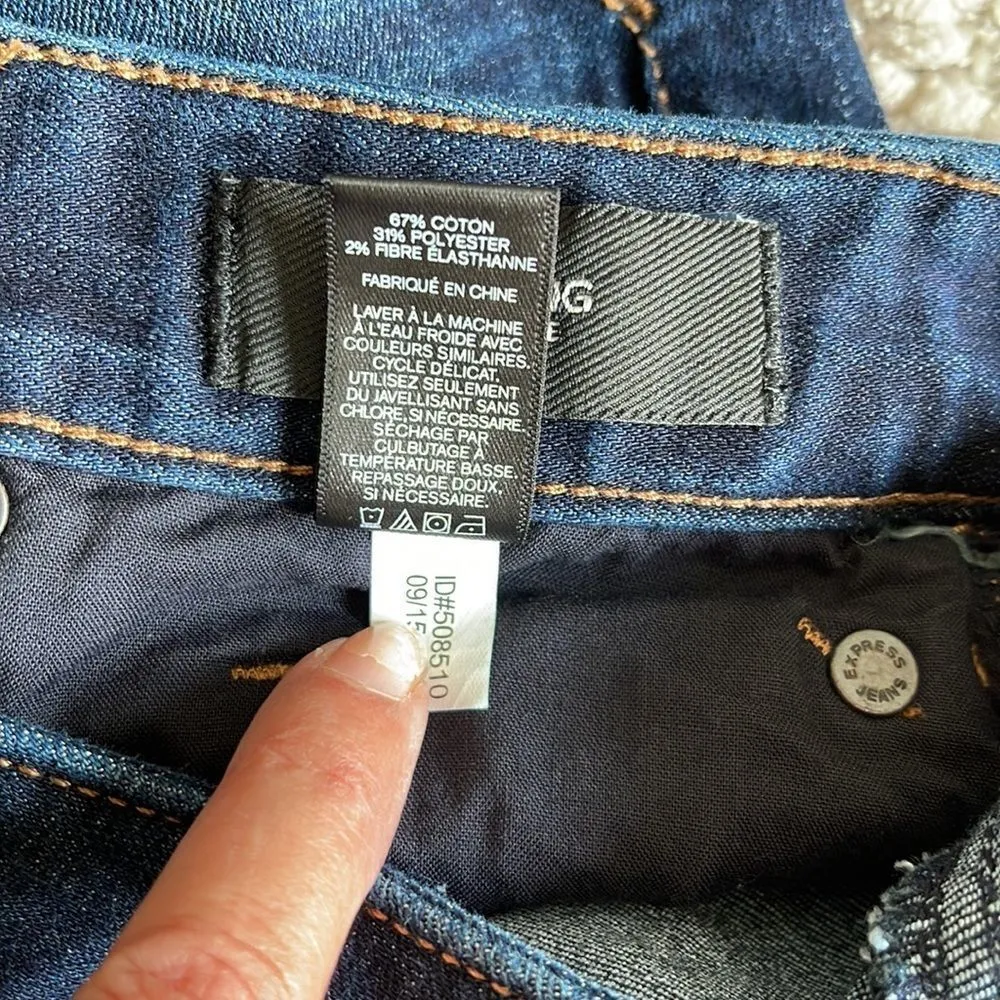 EXPRESS JEANS Low Rise Legging Ankle Medium Wash Size 2 short‎ - Image 7