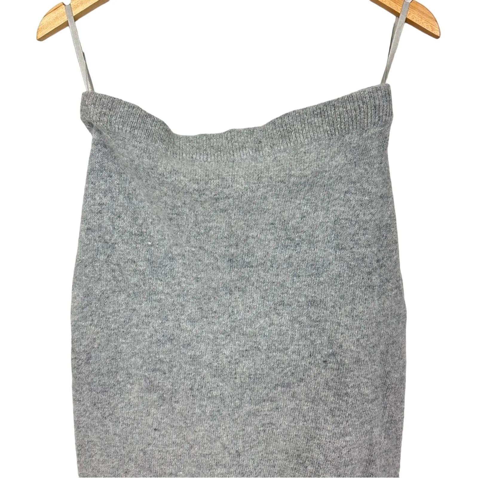 Vintage Valerie Stevens Angora Wool Blend Heathered Gray Pencil Skirt Medium - Image 4