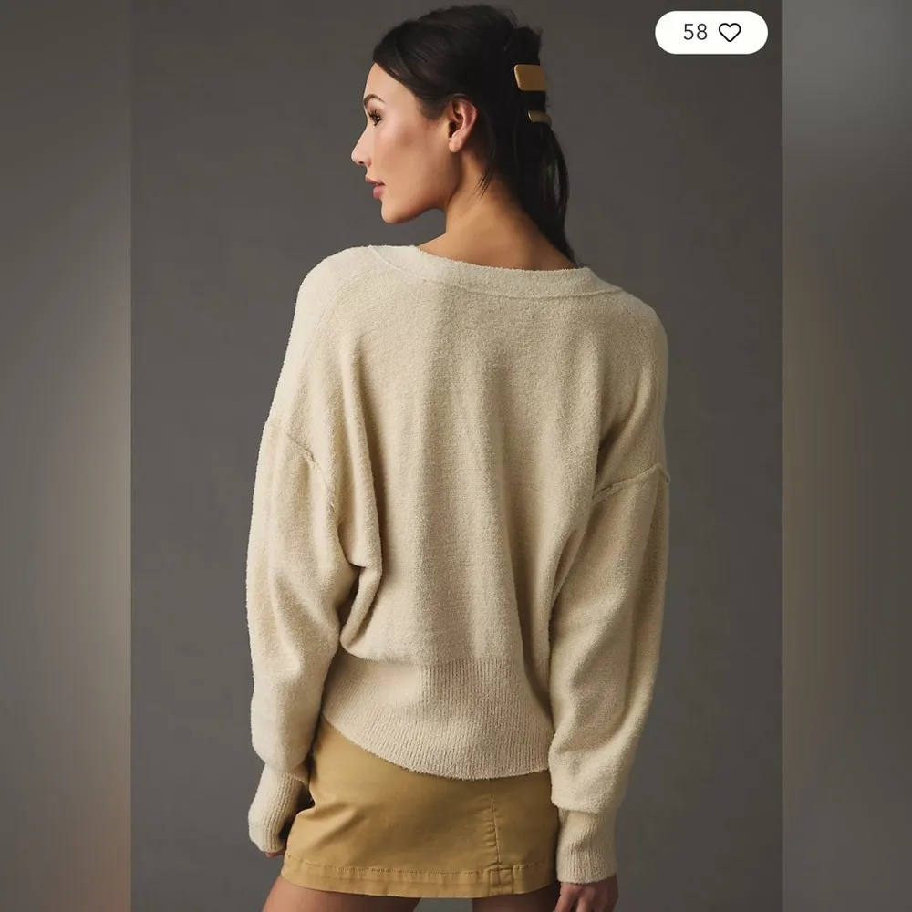 Rose & Crown Cropped V- neck Cardigan from Anthropologie, NWOT - Image 2