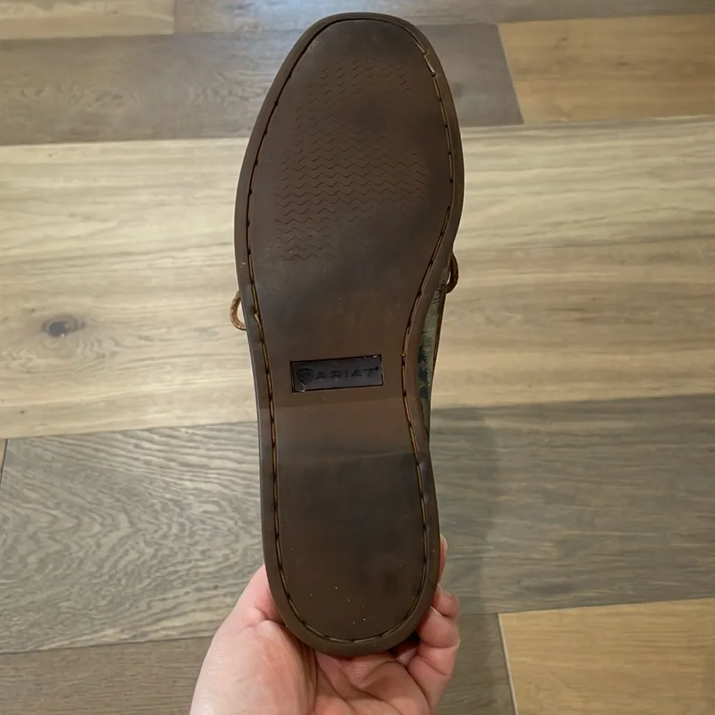 Ariat Gypsy Soule Collection Safari Soule Boat Shoes 10009531 ZDS Loafers SZ 9B - Image 10