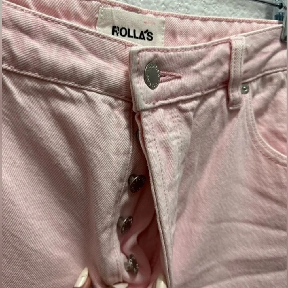 Rollas Classic Straight Jeans Pant 90's Pink - Image 4