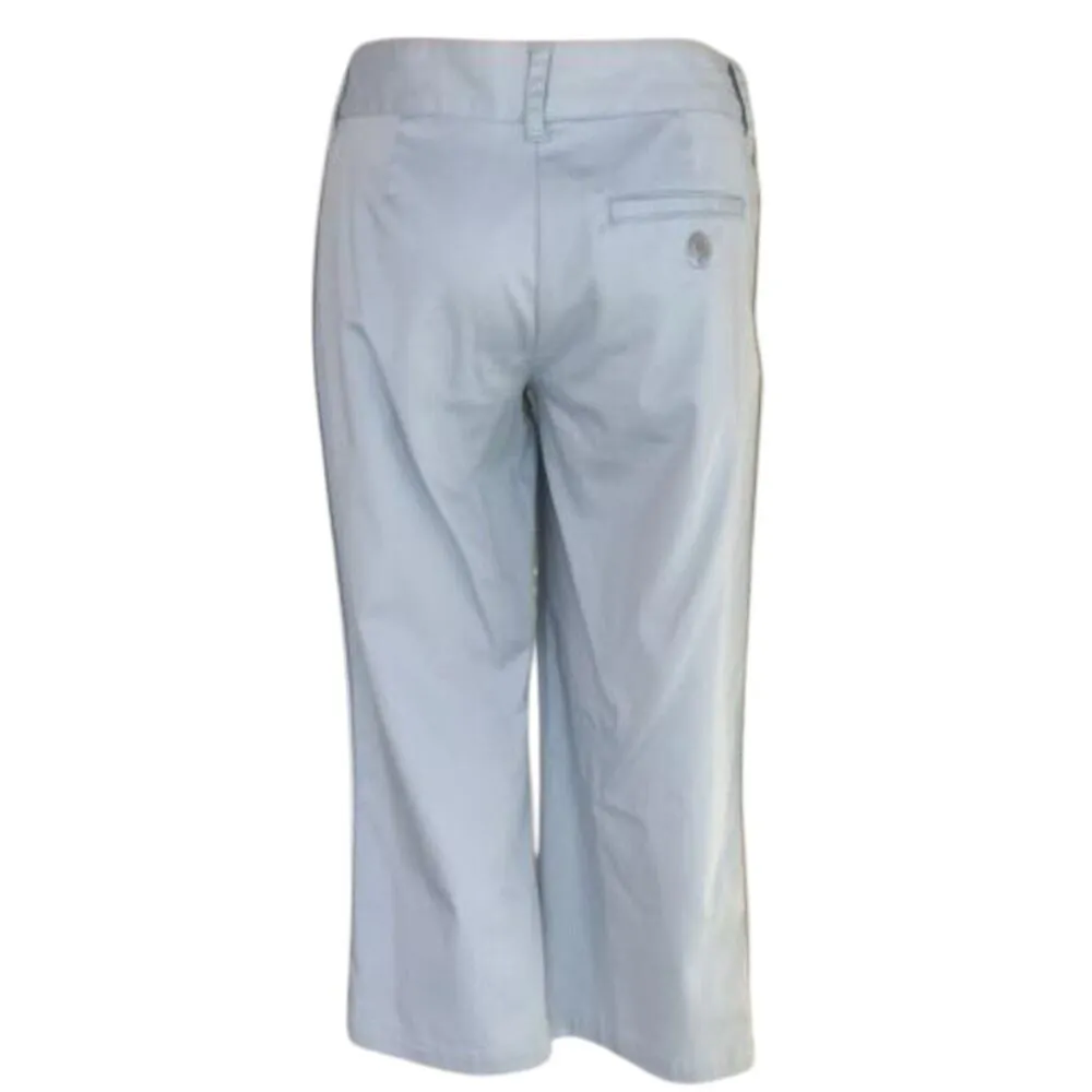 BCBG MAXAZRIA Stretch Cotton Spandex Crop Pant New Blue White Trim $134 NWT - Image 4