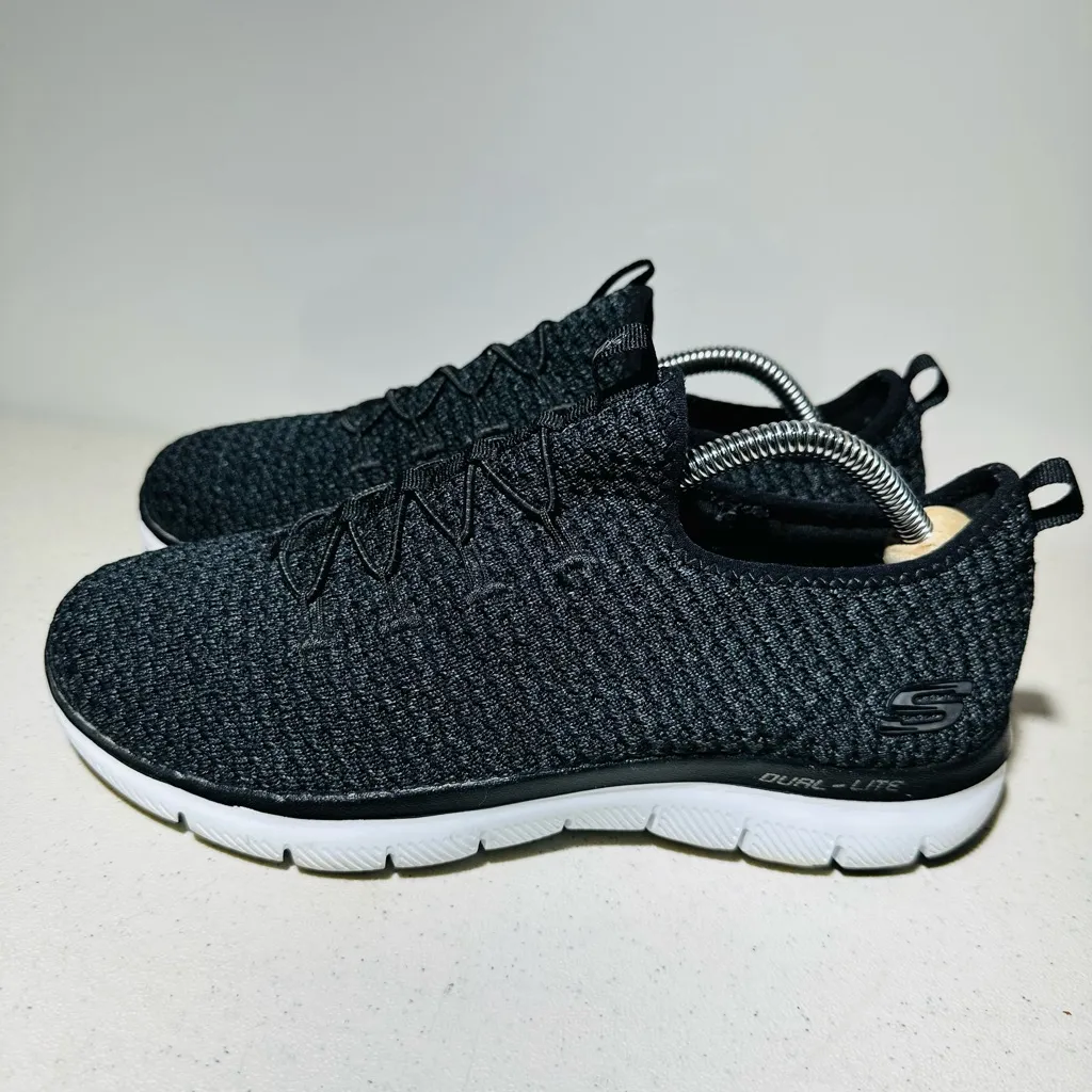 Skechers Women's Flex Appeal 2.0 Sneakers Shoes Black 12609 Size 8,5 - Image 4