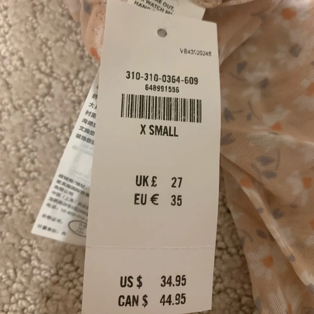 Hollister Gilly Hicks | Light Pink Floral Mesh Bodysuit | XS - Image 5