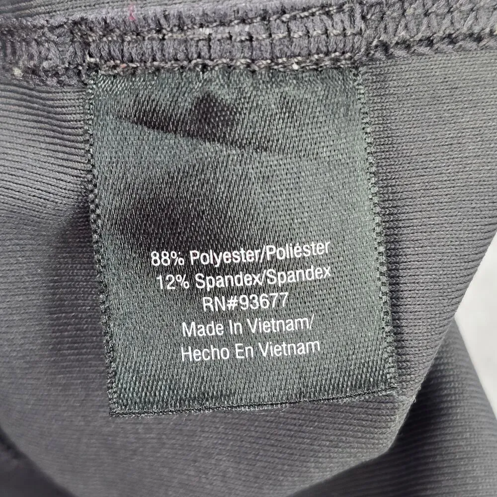 Xersion Performance Wear Semi Fitted Active Cropped Pant Bottom Gray Small - Image 7