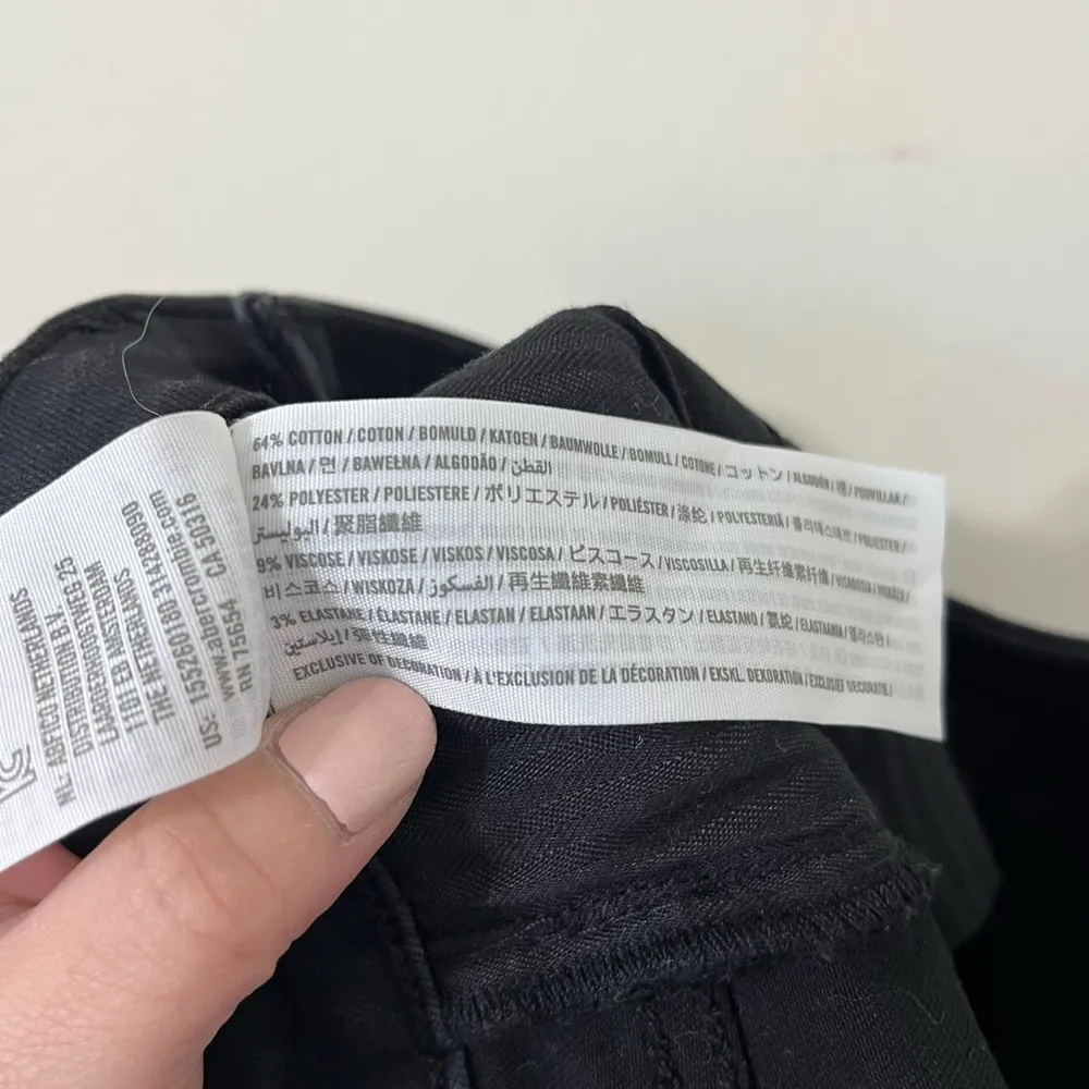 Abercrombie & Fitch Simone High Rise Super Skinny Black Distressed Denim Jean 00 - Image 11