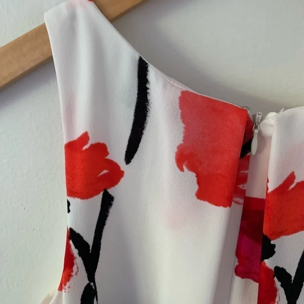 Lauren by Ralph Lauren Women’s White Sleeveless Floral Petite Dress 6P - Image 7