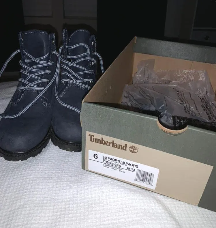 Timberland navy blue boots - Image 6