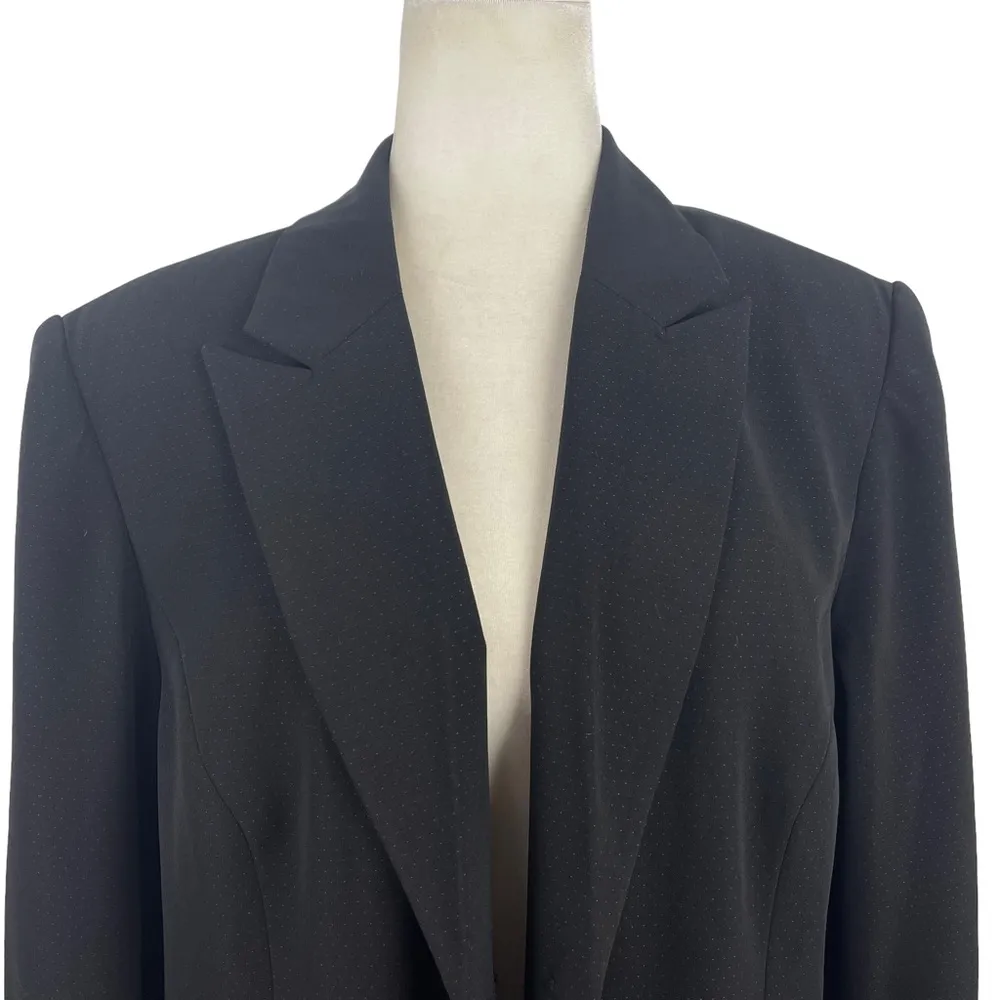 Norton McNaughton Single Breasted Red Speckle Black Two Button Career Blazer 16 - Image 3