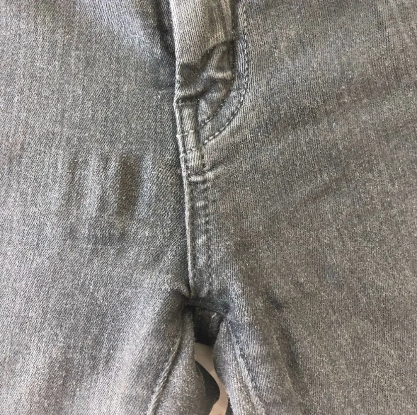 Dark Gray Coated Skinny Jeans - Image 5