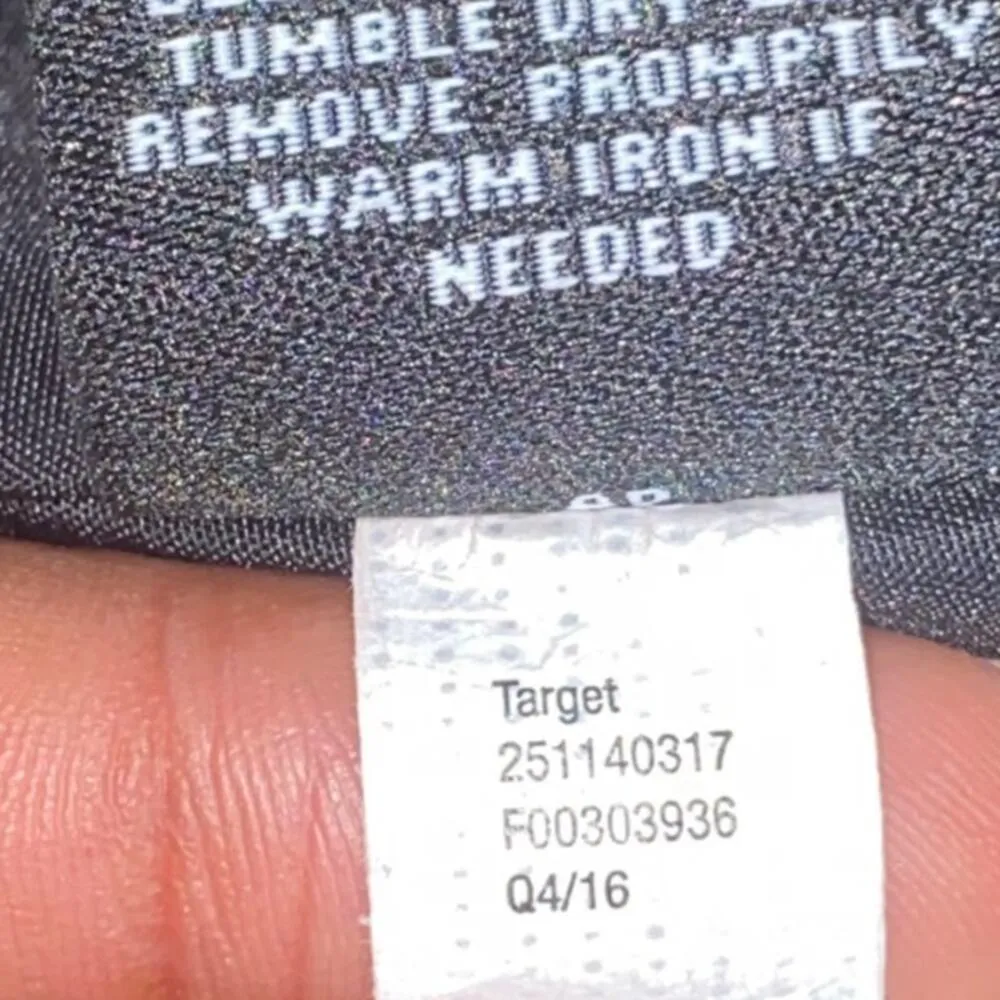 Victoria Beckham for Target Black Scalloped Tie One Shoulder Dress Size 3X NWT - Image 6