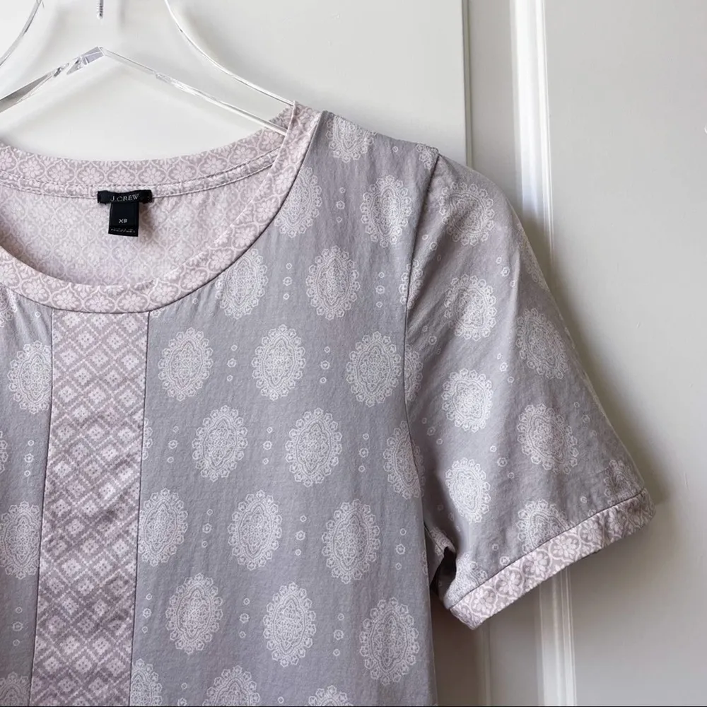 J. Crew Floral Boho T Shirt Short Sleeve XS - Image 2