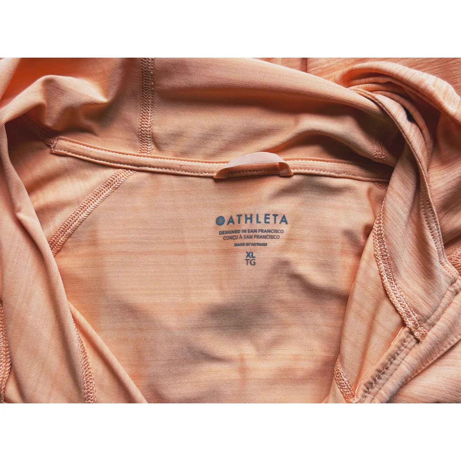 Athleta Pacifica Illume UPF Relaxed Jacket Orange Women’s XL Lightweight Zip - Image 4