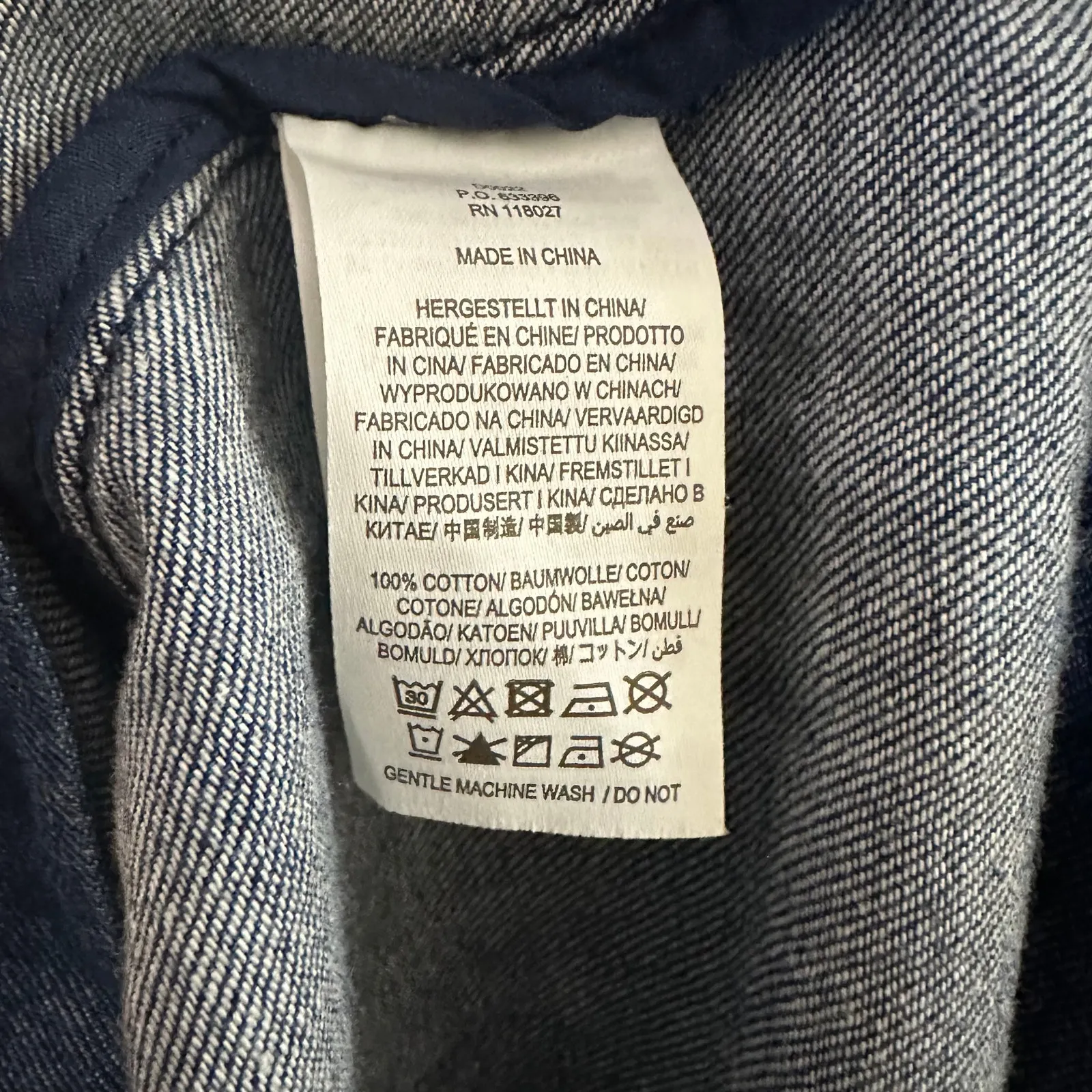 Boden Ellen Tiered Midi Denim Shirt Long Sleeve Dress Blue Size 8 - Image 9