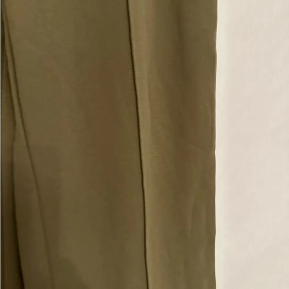 DESIGN Slouchy Wide Leg Palazzo Suit Pants Moss Olive Green Womens Size 4 - Image 11
