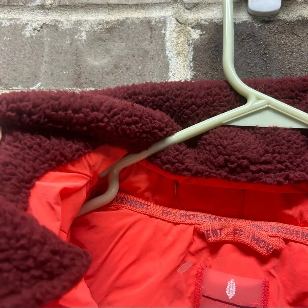 Free People Movement Outpost Bomber Jacket Coat Pockets Removeable Collar NWT - Image 9