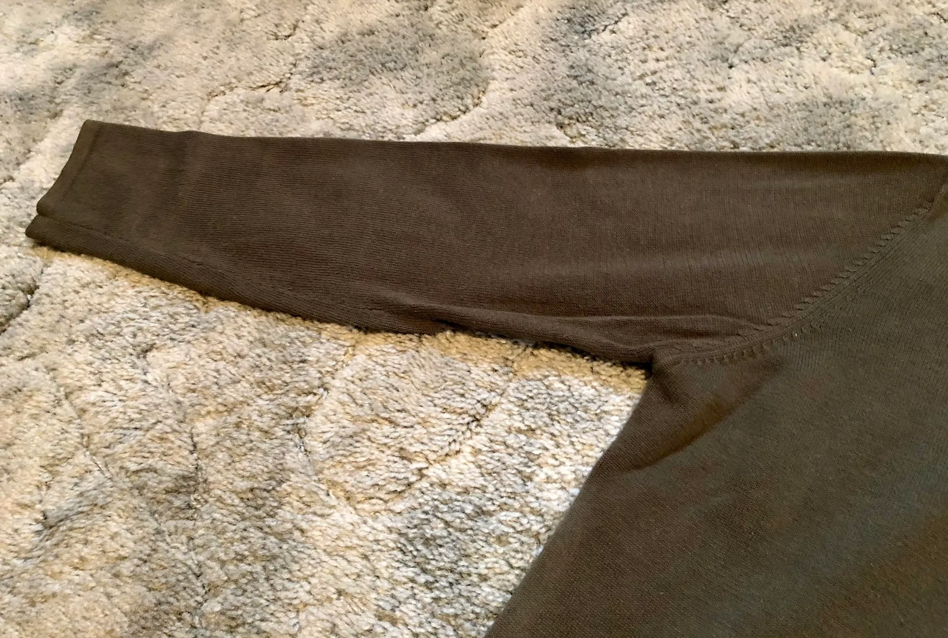 Zip Up Cardigan Green Size L - Image 5