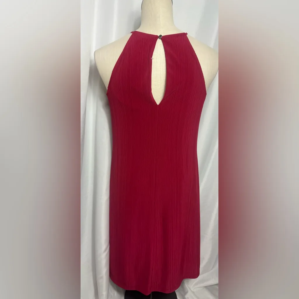 CANDIES Y2K Halter Dress Sleeveless Cross Back Lined Flowy Crinkle XS NWOT - Image 6