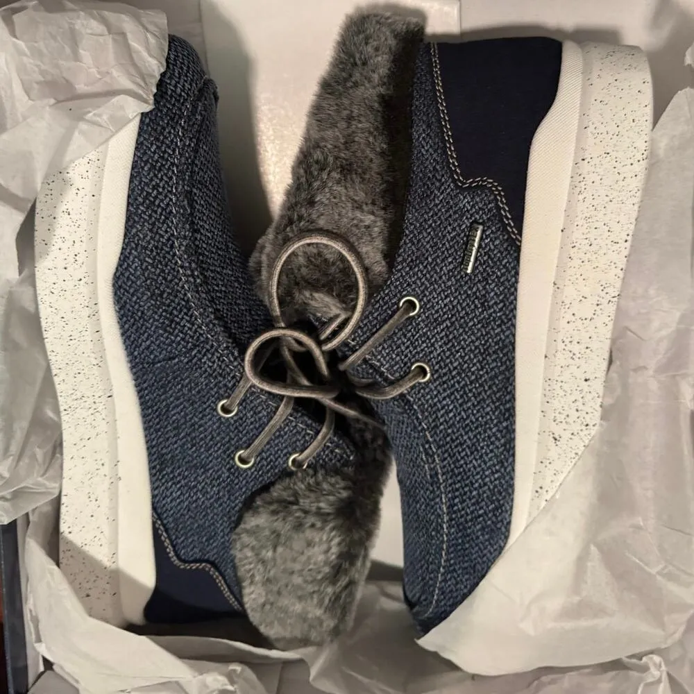 ROMIKA Helsinki 03 Frisco Faux Fur Lined
Sneaker Booties Size Eu 41 New in Box Blue - Image 11