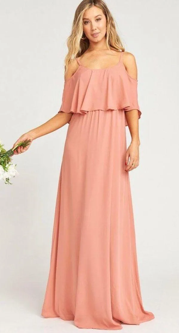 Caitlin Ruffle Maxi Dress Rustic Crisp - Image 3